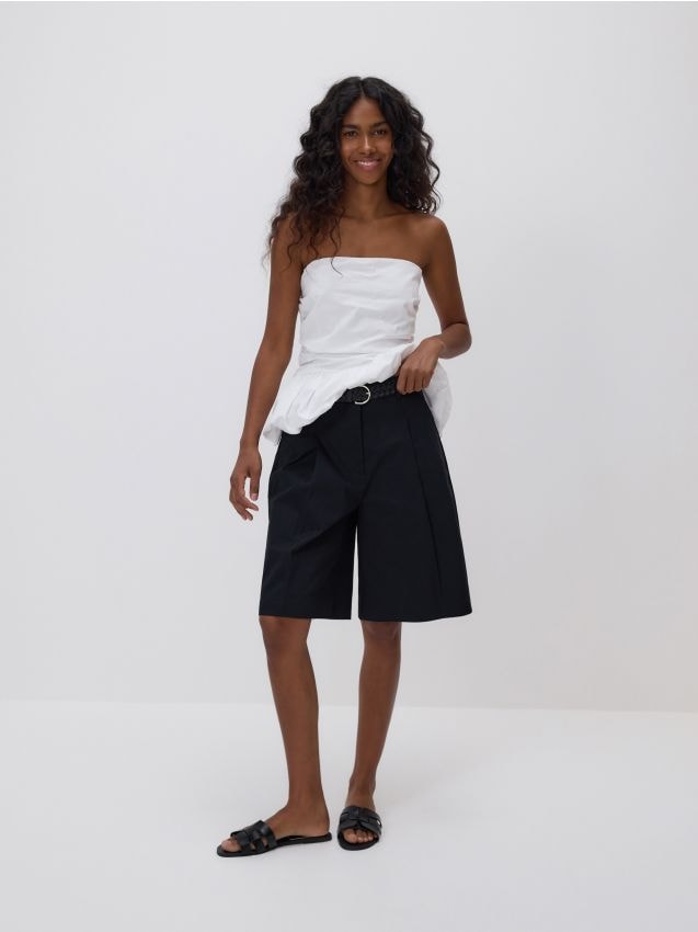 Belted bermuda shorts - RESERVED