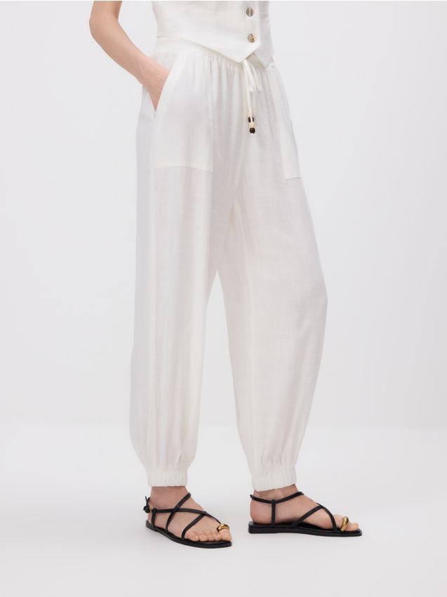 Viscose rich joggers - RESERVED
