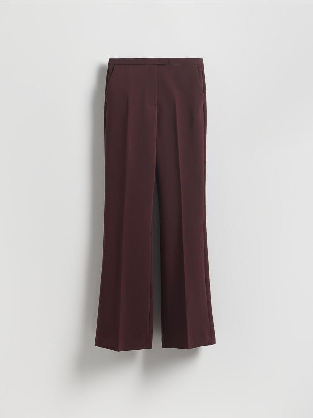 Trousers with pressed crease - RESERVED