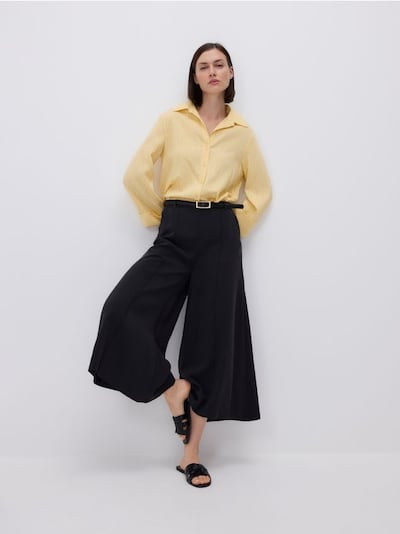 Kalhoty culotte z modalu