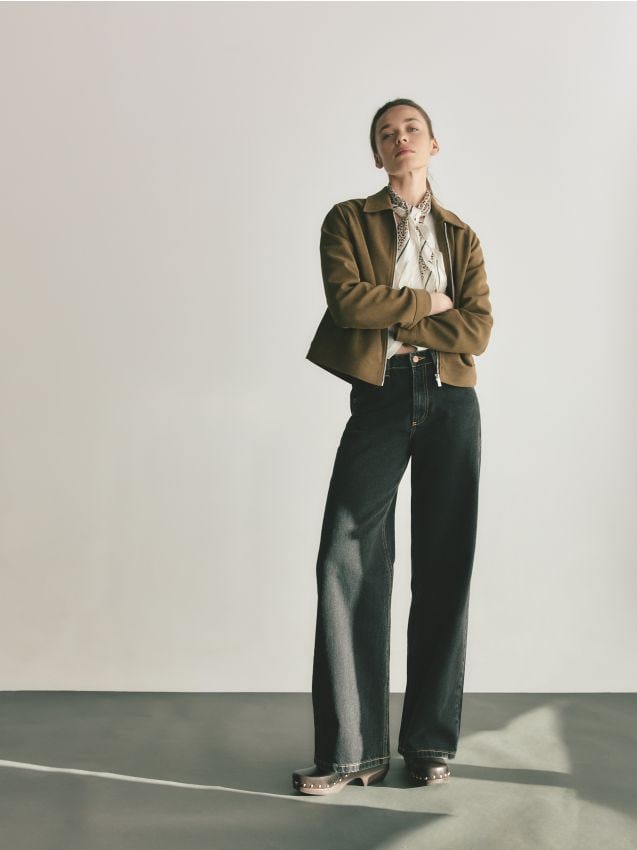 High waist straight jeans - RESERVED