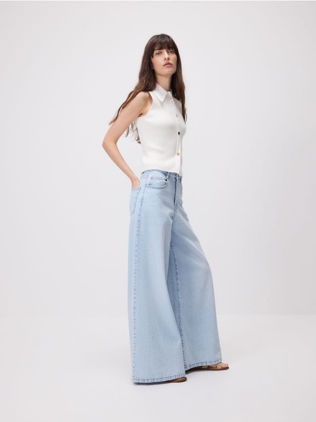 Wide leg jeans - RESERVED