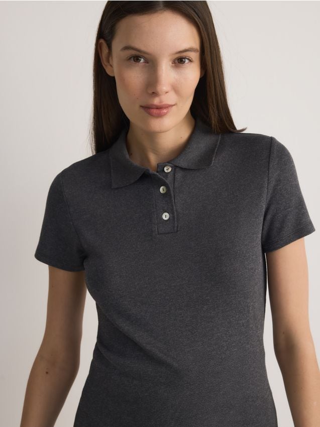 Viscose rich polo shirt - RESERVED