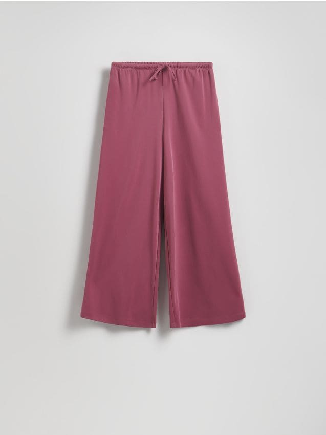 Wide-leg modal blend trousers - RESERVED