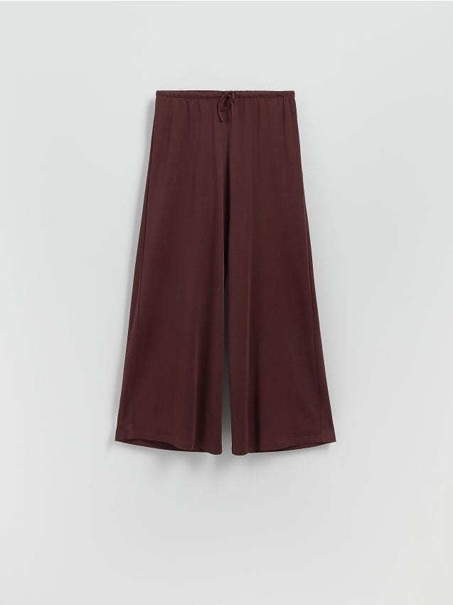 Wide-leg modal blend trousers - RESERVED
