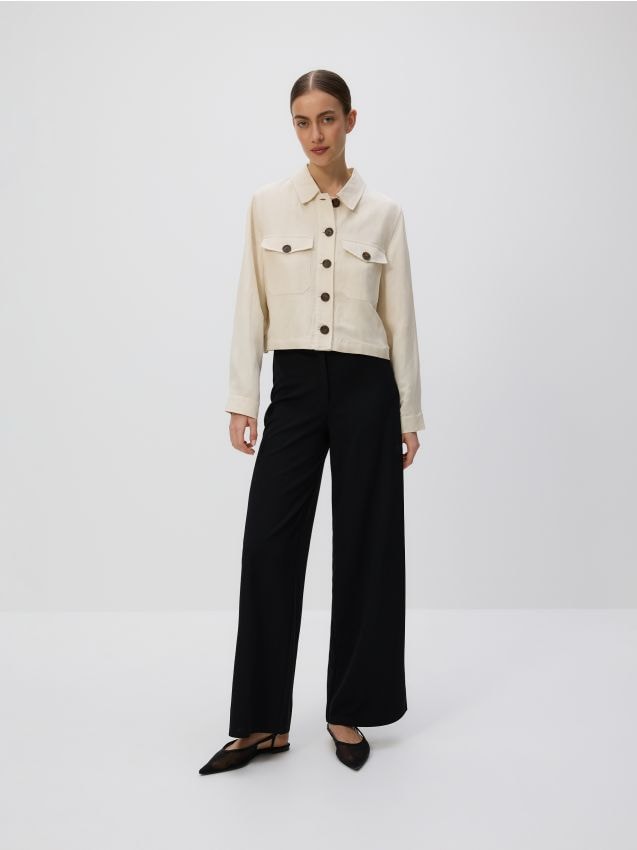 Wide leg trousers - RESERVED
