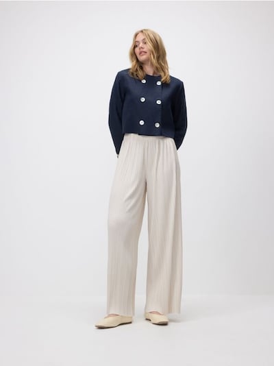 Plissierte Hose