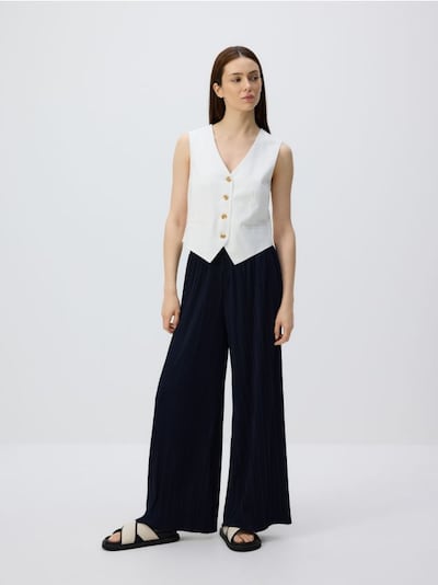 Plissierte Hose