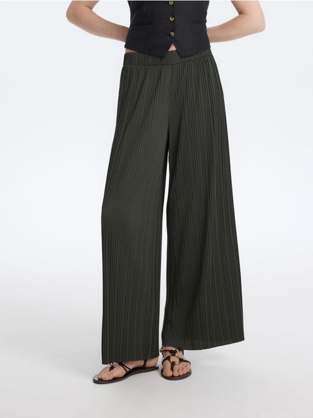 Broek van ribtricot - RESERVED