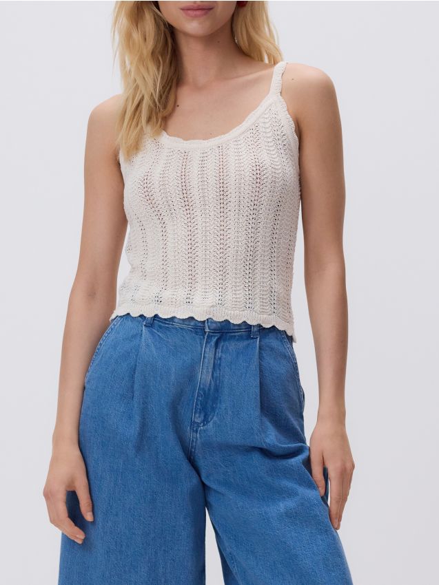 Jersey top with straps - RESERVED