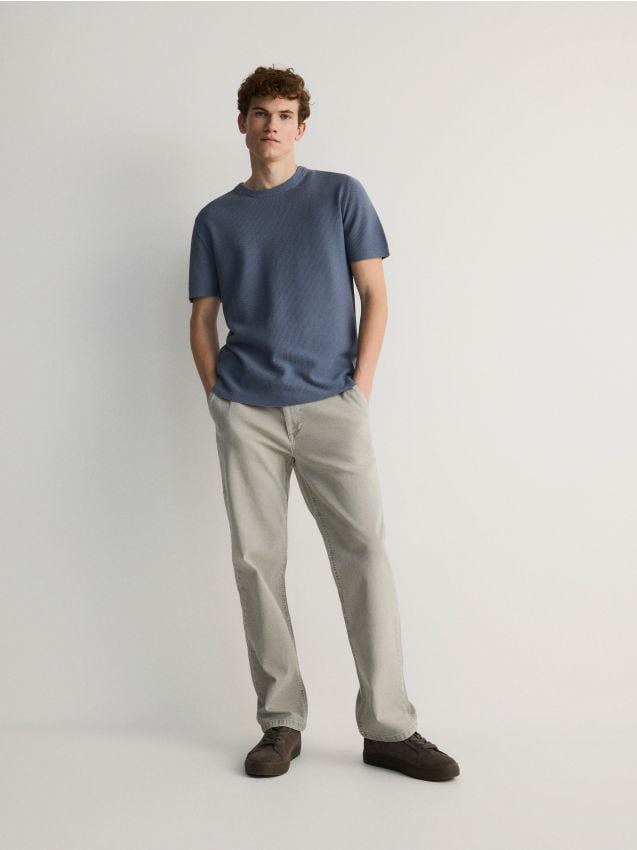 Reserved - pantaloni chino - gri deschis