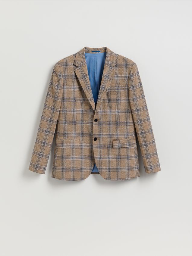 Karierter Blazer im Slim-Fit - RESERVED