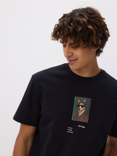 Regular fit T-shirt with print