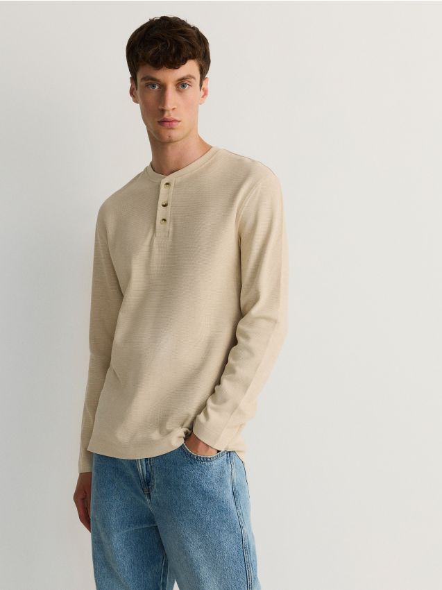 Cotton long sleeve T-shirt - RESERVED