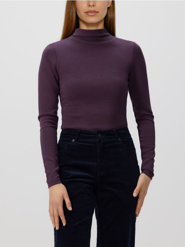 Reserved - Body din material majoritar modal - violet-închis