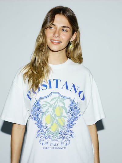 Tricou oversized cu imprimeu