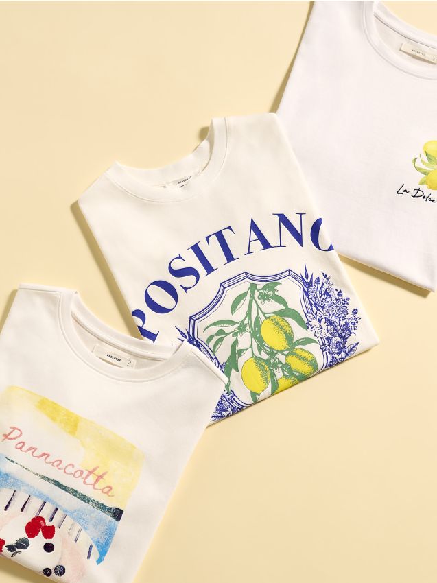 Oversized T-shirt with print - RESERVED