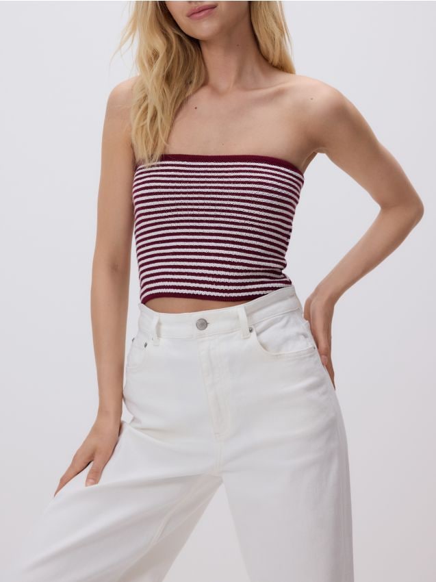 Crop top iz džersija - RESERVED
