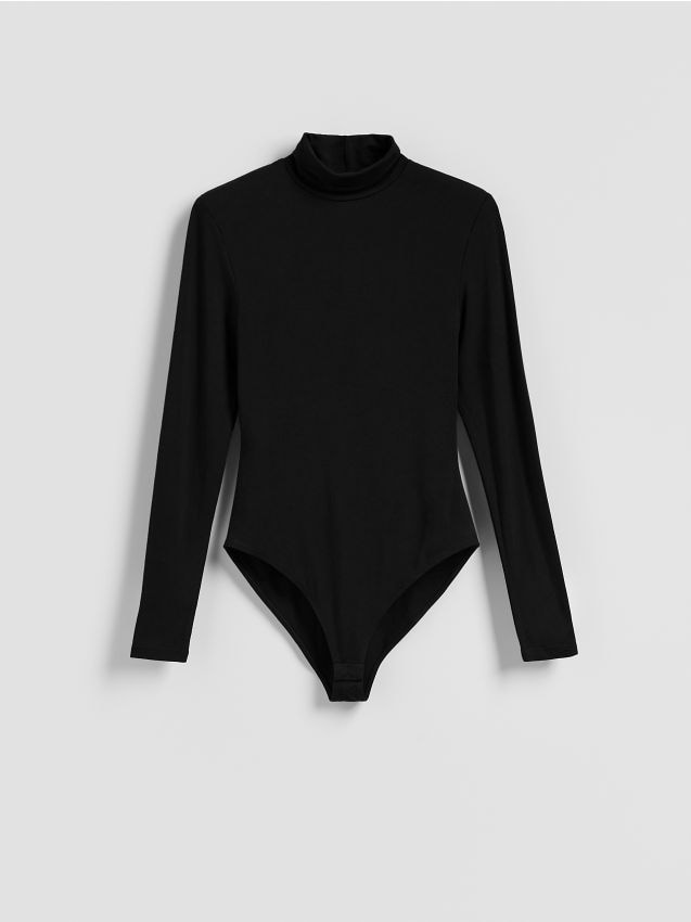 Reserved - LADIES` BLOUSE BODY - negru