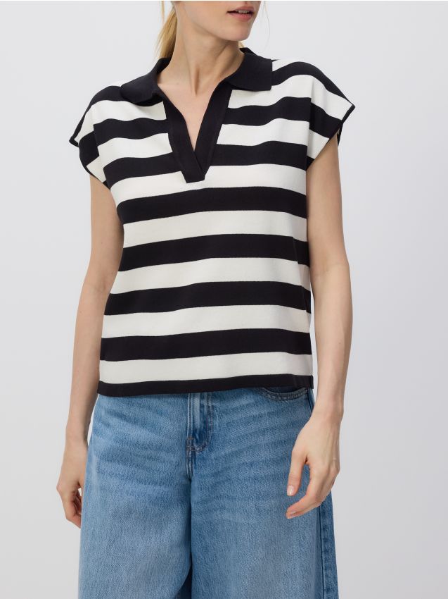 Reserved - LADIES` BLOUSE - multicolor