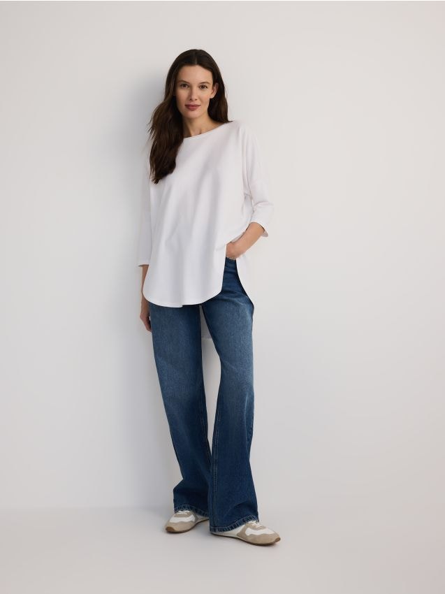 Modal rich long sleeve T-shirt - RESERVED