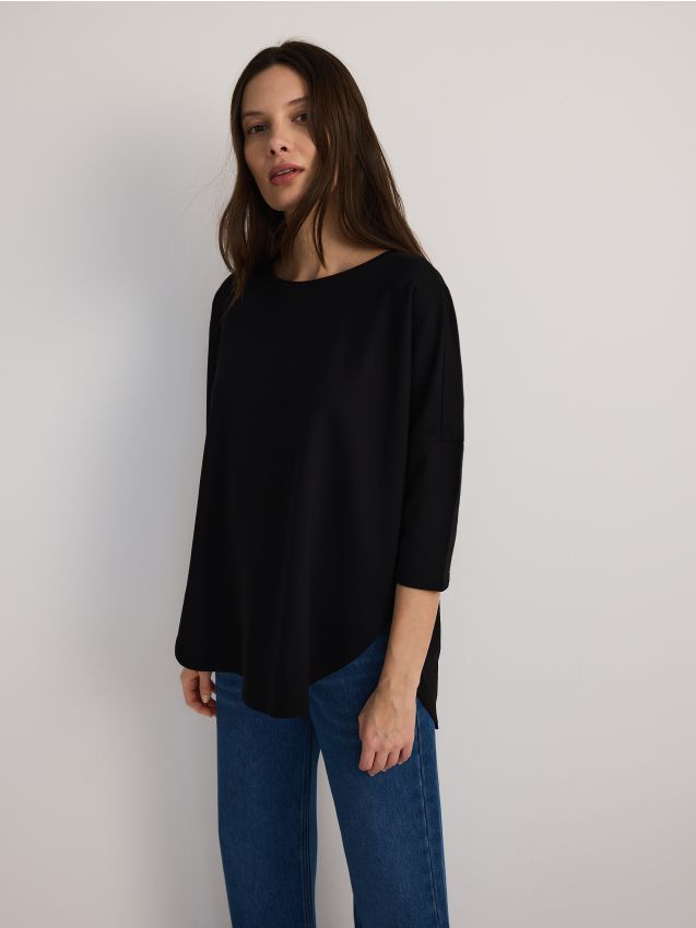 Modal rich long sleeve T-shirt - RESERVED