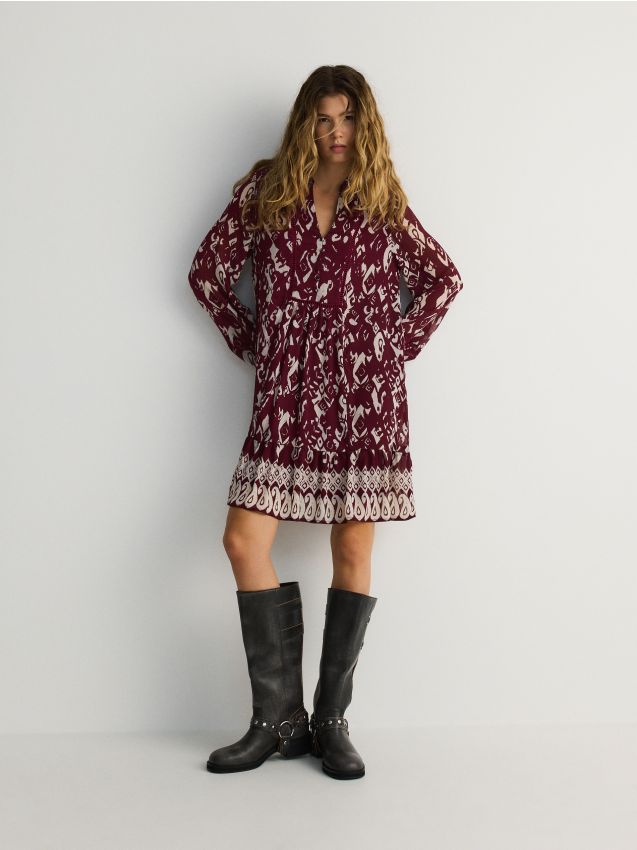 Patterned mini dress - RESERVED