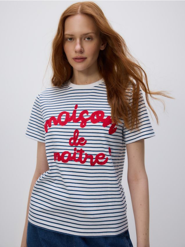 T-shirt with embroidery detailing - RESERVED