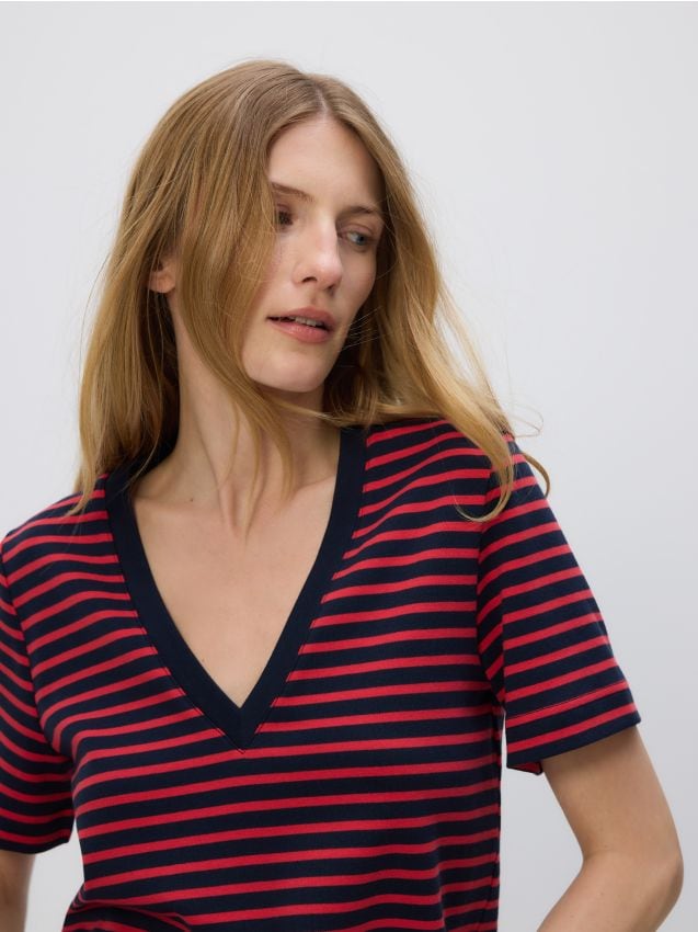 Mercerised organic cotton T-shirt - RESERVED