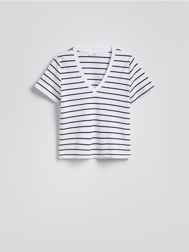 Mercerised organic cotton T-shirt - RESERVED