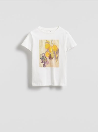 Cotton T-shirt with print
