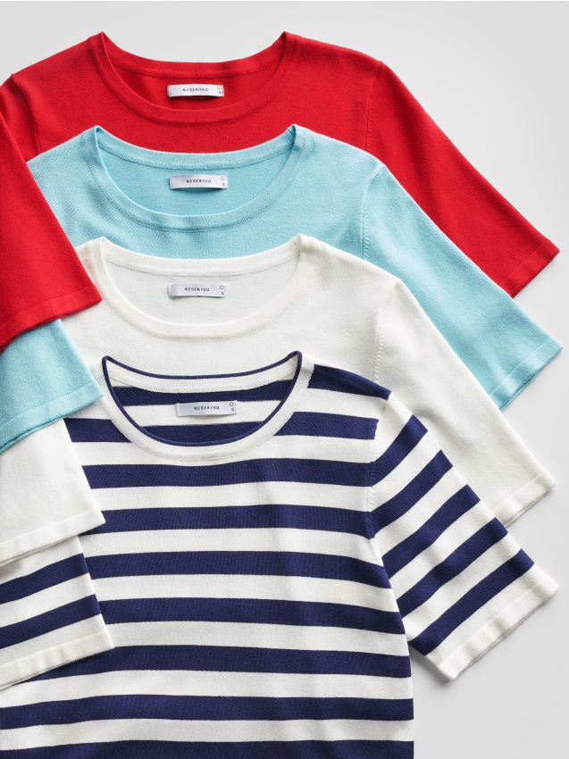 Viscose rich jersey top - RESERVED