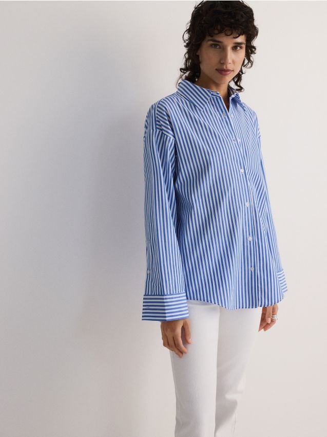 Oversized stripe shirt - RESERVED