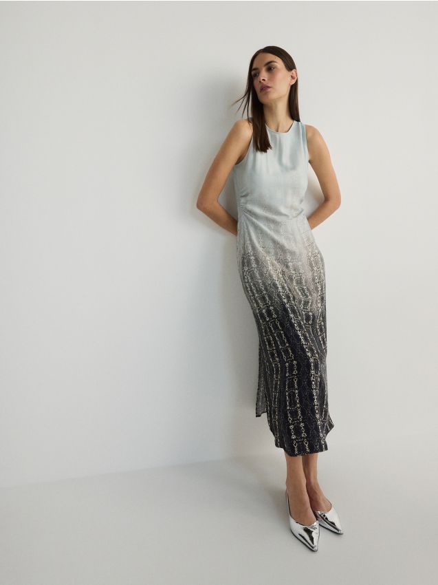 Reserved - ladies` dress - turcoaz-pal