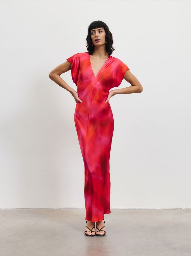 Viscose rich maxi dress Color multicolor - RESERVED - ZT814-MLC Viscose rich maxi dress Color multicolor - RESERVED - ZT814-MLC
