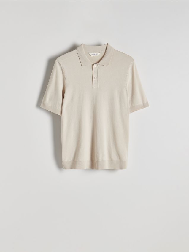 Viscose rich polo jumper - RESERVED