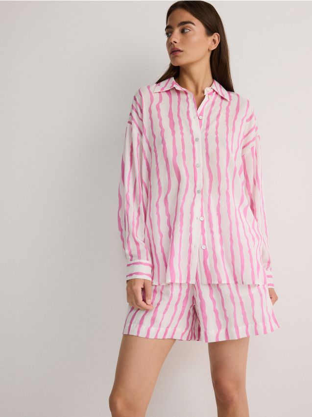 Oversized modal rich shirt - RESERVED