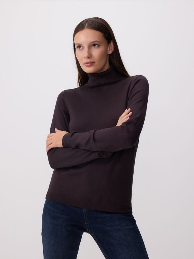 Viscose rich turtleneck - RESERVED