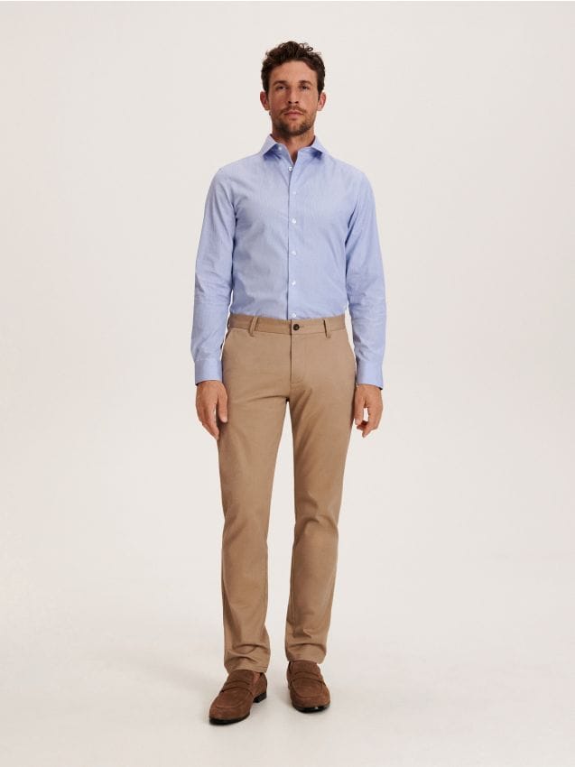Slim fit košulja od egipatskog pamuka - RESERVED