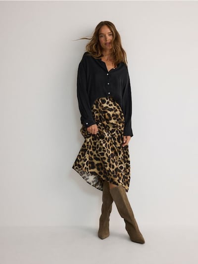 Rock mit Animalprint